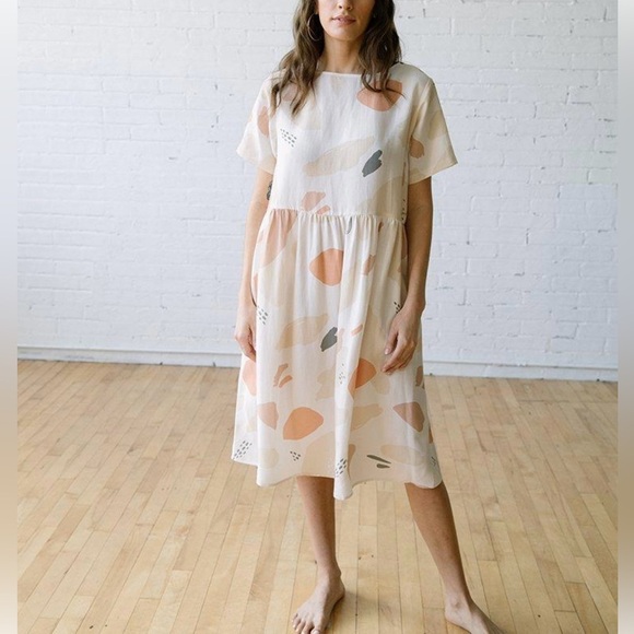Tradlands Dresses & Skirts - Tradlands Nico Dress XS Caroline Print Relaxed Fit Pullover Shift Casual Pockets